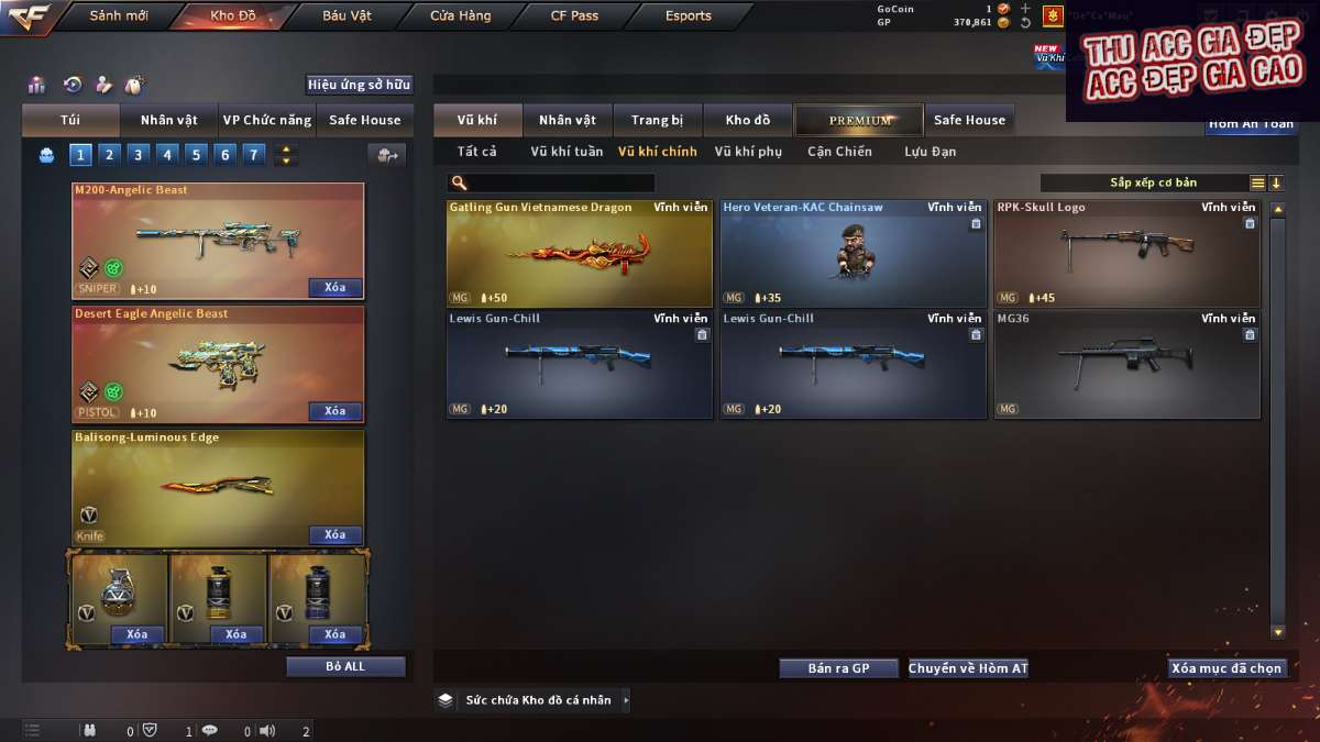 shop acc cf uy tin gia re